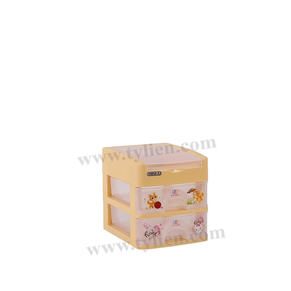 Tủ Nhựa Mini S Trắng Trong 3 Ngăn nhựa Tý Liên No.0723