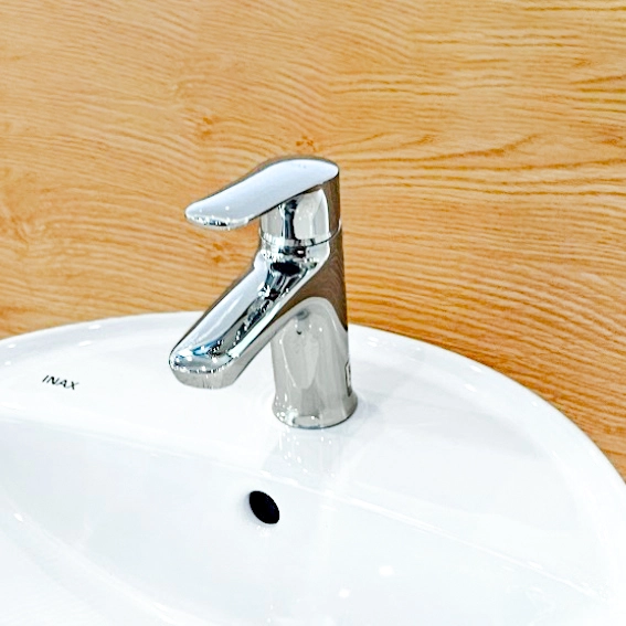 Vòi lavabo chậu rửa mặt INAX LFV-22S nước lạnh gật gù + dây cấp inox 40 cm